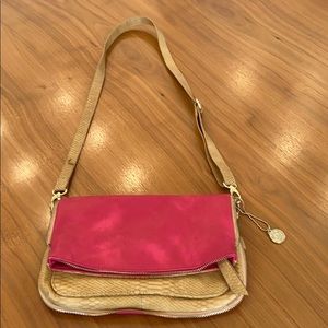 Big Buddha Pink and Beige Pocket Book/Handbag